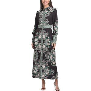 NANCY YANG Belted Shirt Dress
